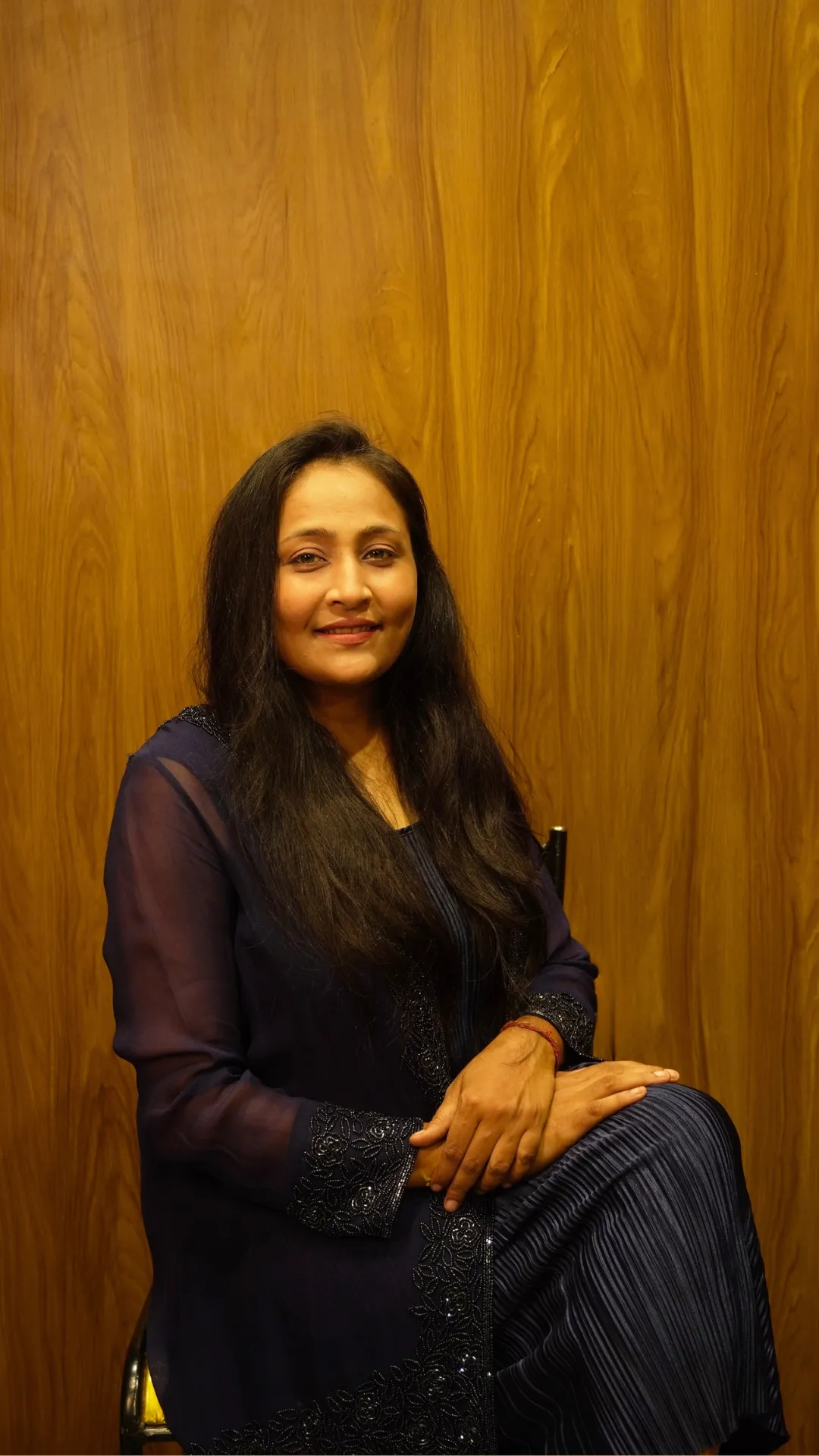 Neha R Bihani at work in the Yantraa atelier, Kilpauk